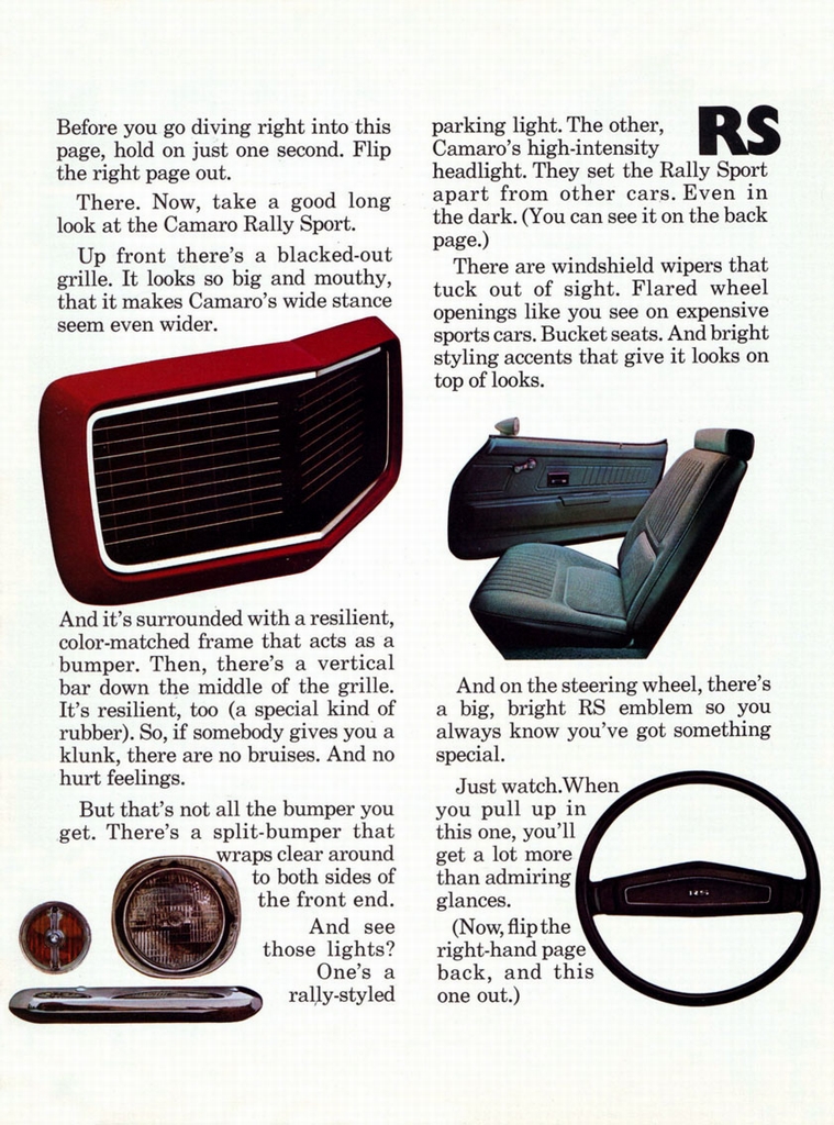 1970 Chev Camaro Canadian Brochure Page 11